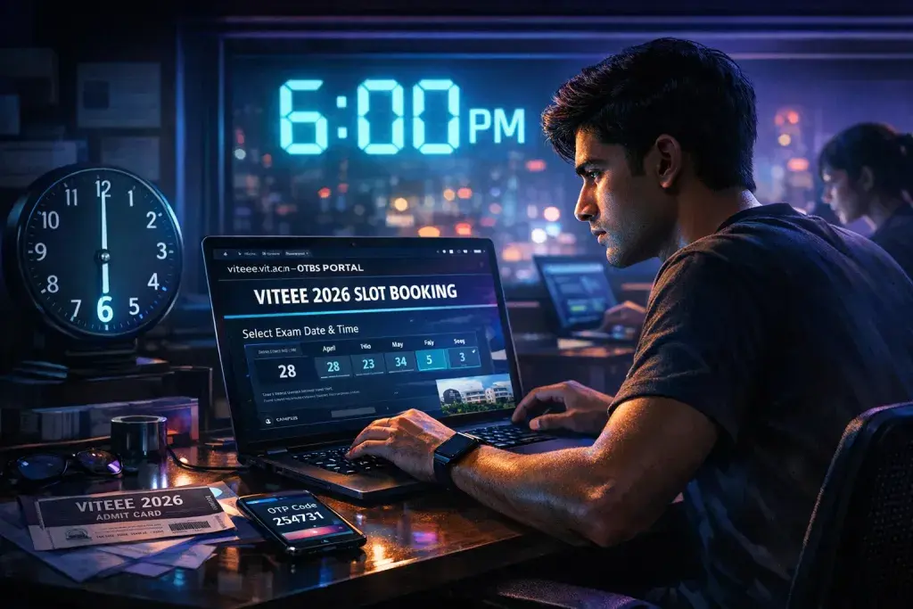 VIT Activates VITEEE 2026 Slot Booking at 6 PM Today on OTBS Portal